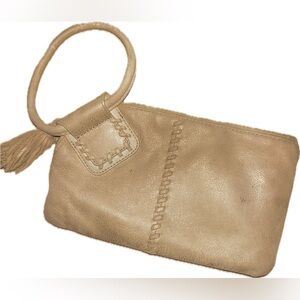 HOBO Beige Leather wristlet